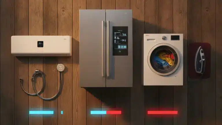 Qual aparelho consome mais luz na sua casa