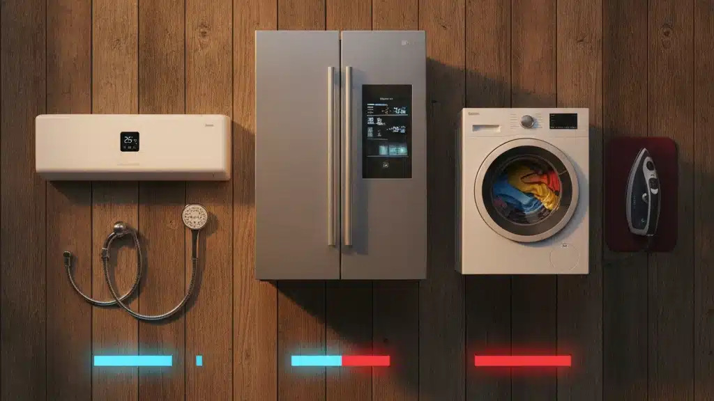 Qual aparelho consome mais luz na sua casa
