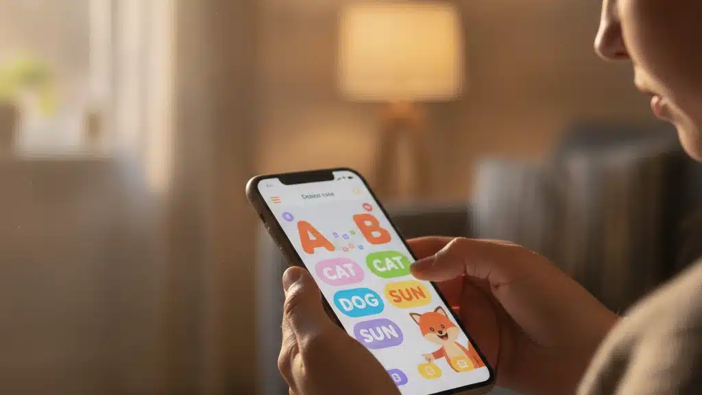 Aprenda a ler usando o celular em casa