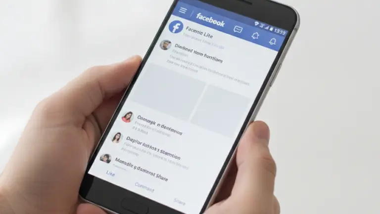Use Facebook Lite no Celular