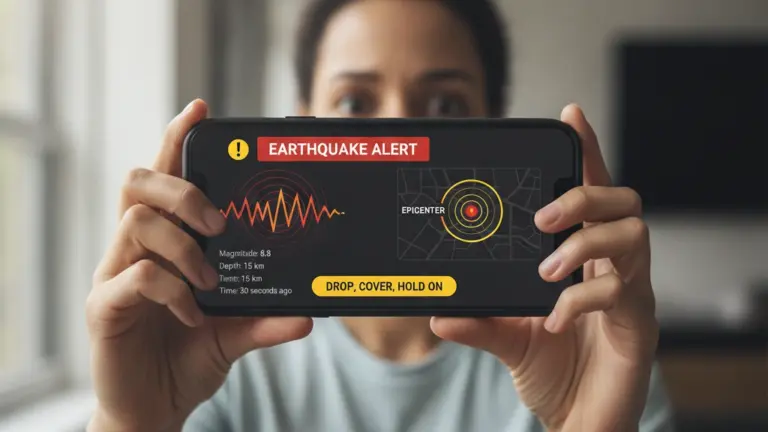 Receba alerta de terremoto no celular