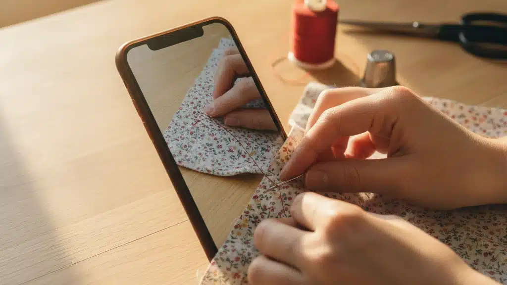 Descubra como aprender costura grátis pelo celular